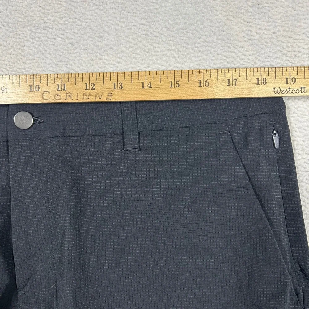Lululemon Commission Golf Shorts Mens 36 Black Ripstop 7 Inch Inseam Textured